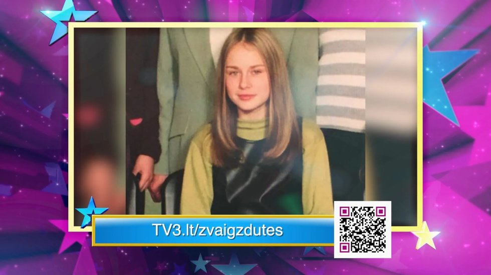 Simona Nainė vaikystėje (nuotr. stop kadras)