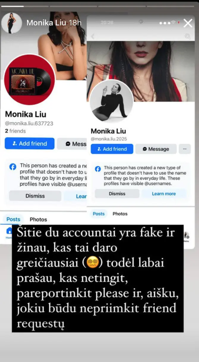 Monikos Liu įrašas