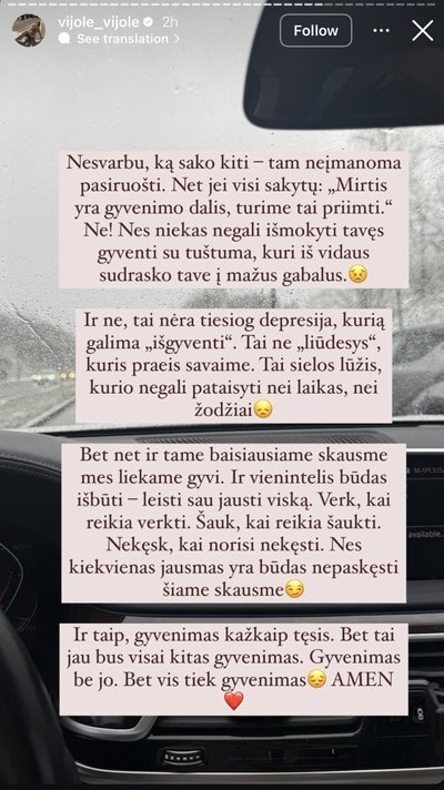 Vijolės Jočienės socialinių tinklų nuotr.