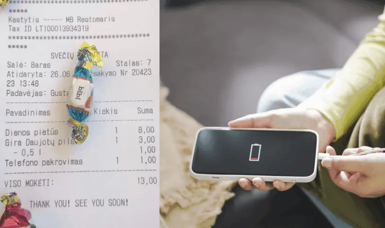 Palangos kavinėje – netikėtumas: už telefono pakrovimą išrašė sąskaitą