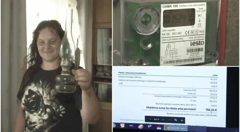 Sumokėjusi už elektrą Aura lieka su 35 eurais kišenėje – griebiasi žibalinės lempos