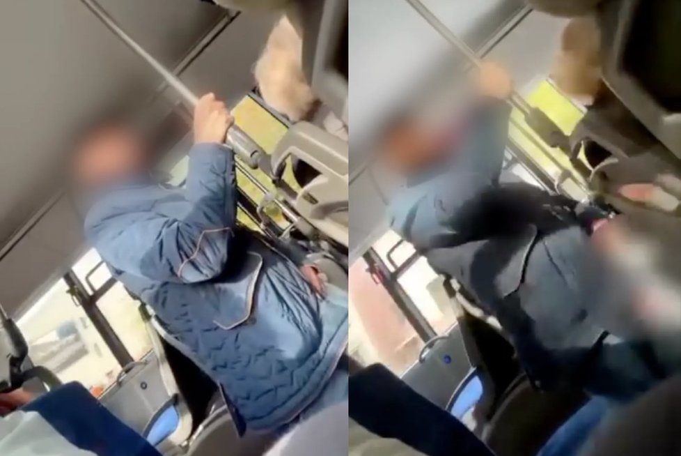 Užfiksavo šokiruojantį vaizdą Kauno autobuse: iškrypėlis nesidrovėdamas keleivių tenkino aistrą (nuotr. stop kadras)