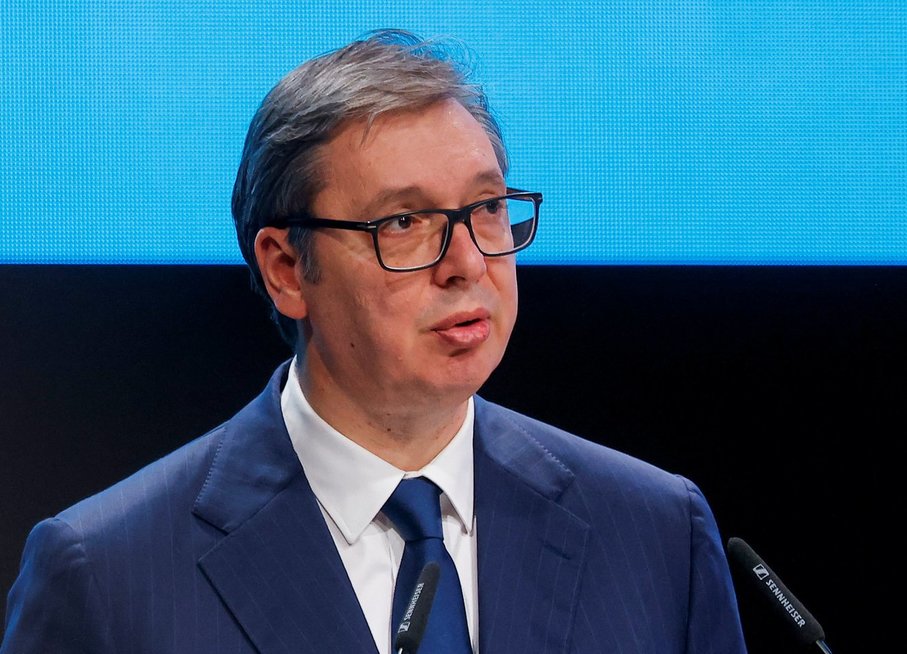 Serbijos prezidentas Aleksandaras Vučičius (nuotr. SCANPIX)