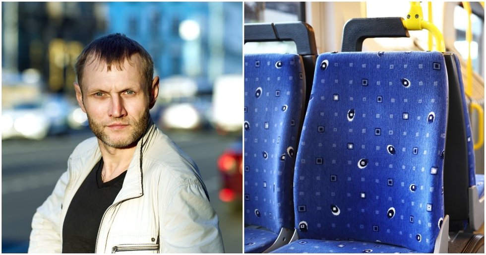 Vyras, viešasis transportas, asociatyvi nuotrauka (nuotr. 123rf.com)