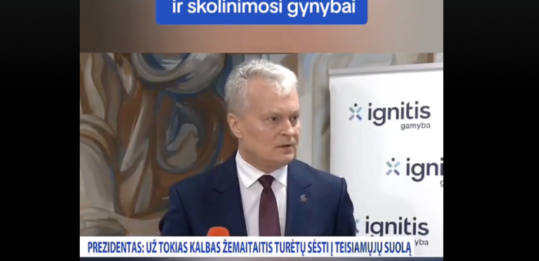 Nausėda norėtų, kad Žemaitaitis atsidurtų teisiamųjų suole