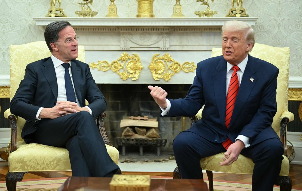 M. Rutte ir D. Trumpas (nuotr. SCANPIX)