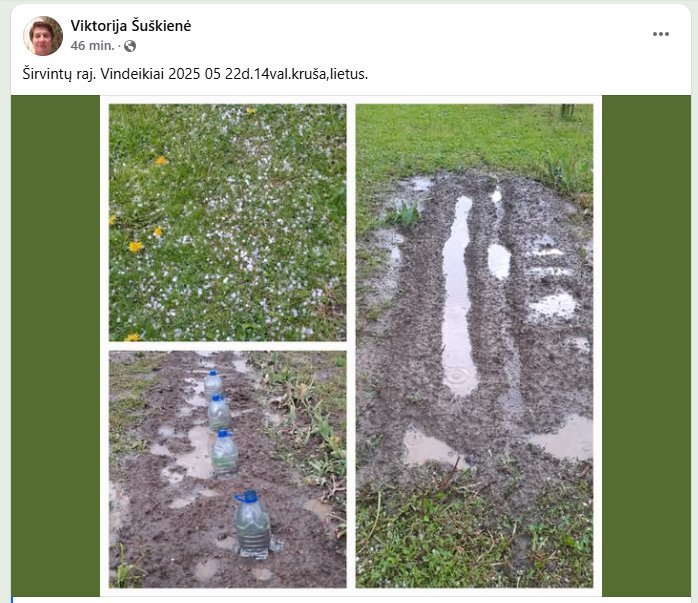Lietuvą talžo audra