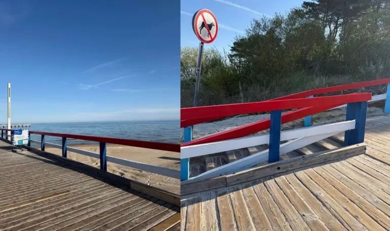 Užkliuvo Palangos tilto turėklų spalvos: nedarykite gėdos