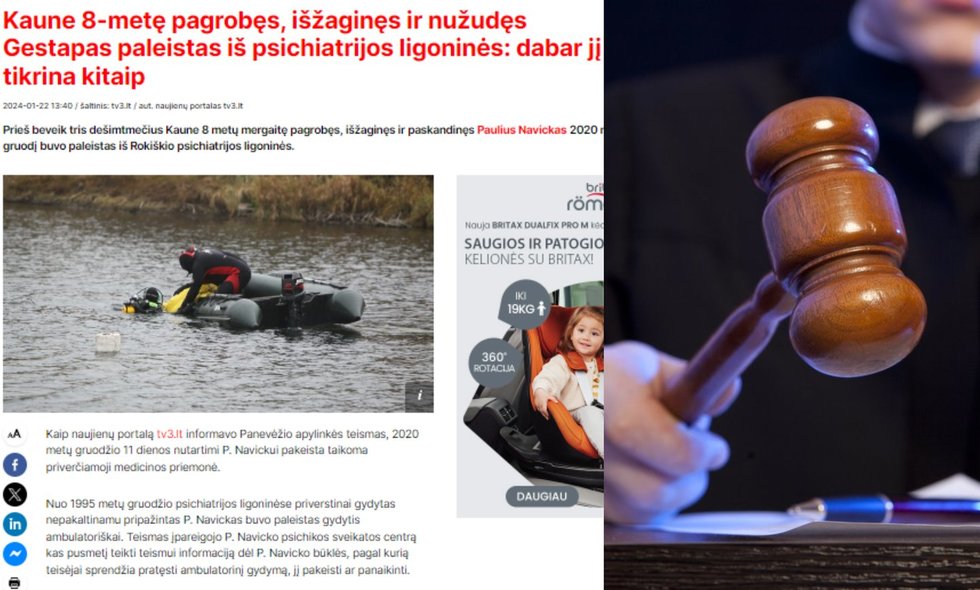 Nužudytos 8-metės šeima nesulaukė laiško, kai žudikas buvo paleistas: prarado teisę kovoti dėl jo grąžinimo į ligoninę