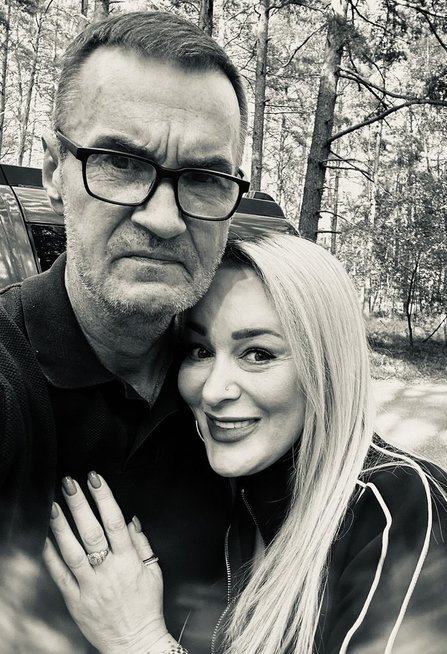 Džordana Butkutė su vyru Elegijumi (nuotr. asm. archyvo)