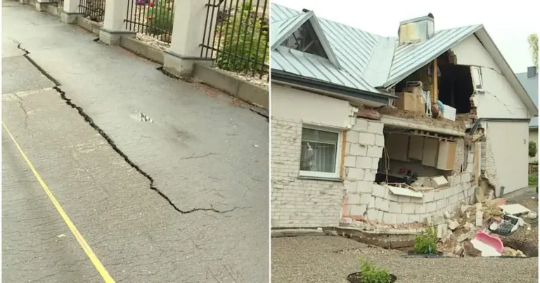 Pasvalyje namą ryjanti smegduobė plečiasi – tarnybos ruošiasi blogiausiam