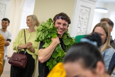 Aurimas Valujavičius su komanda sugrįžo į Vilnių po įkopimo į Everestą