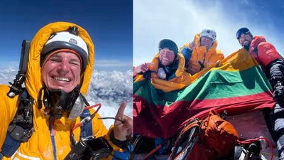 Aurimas Valujavičius, Justas Narkevičius, Nerijus Pranckevičius įkopė į Everestą