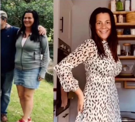 Kate kai gėrė vyną (kairėje) ir dabar (dešinėje) (nuotr. stop kadras)