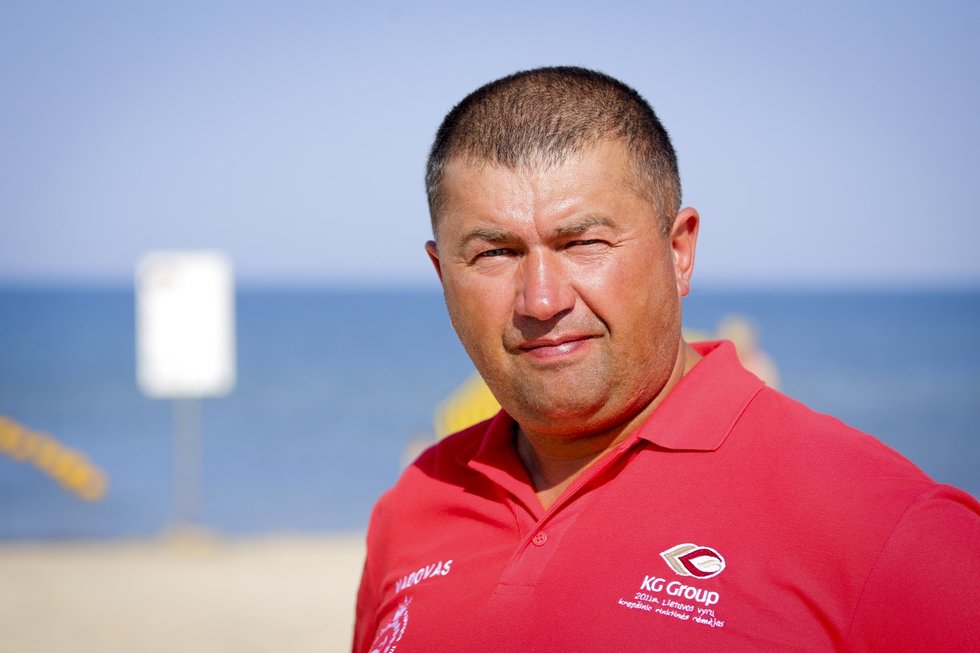 Palangos gelbėtojų vadas Jonas Pirožnikas (Fotobankas) Palangos gelbėtojų vadas Jonas Pirožnikas (Fotobankas)