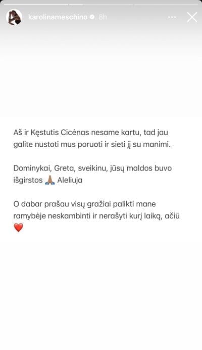 Karolinos Meschino įrašas