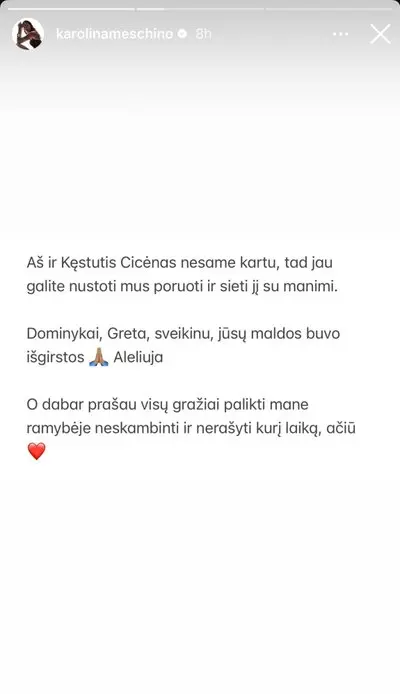 Karolinos Meschino įrašas
