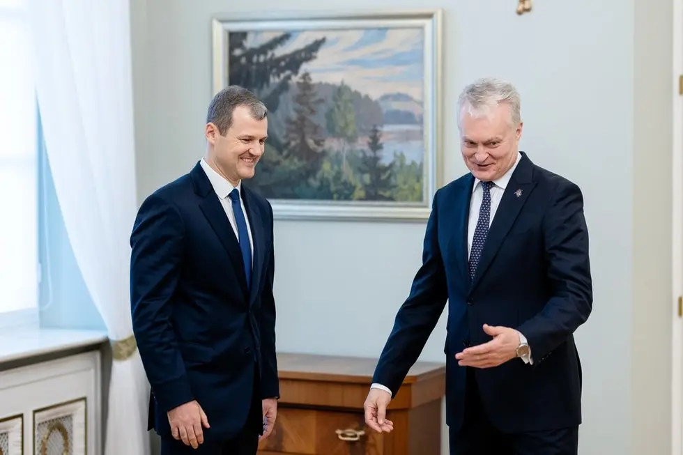 Gintautas Paluckas ir Gitanas Nausėda BNS Foto Gintautas Paluckas ir Gitanas Nausėda BNS Foto