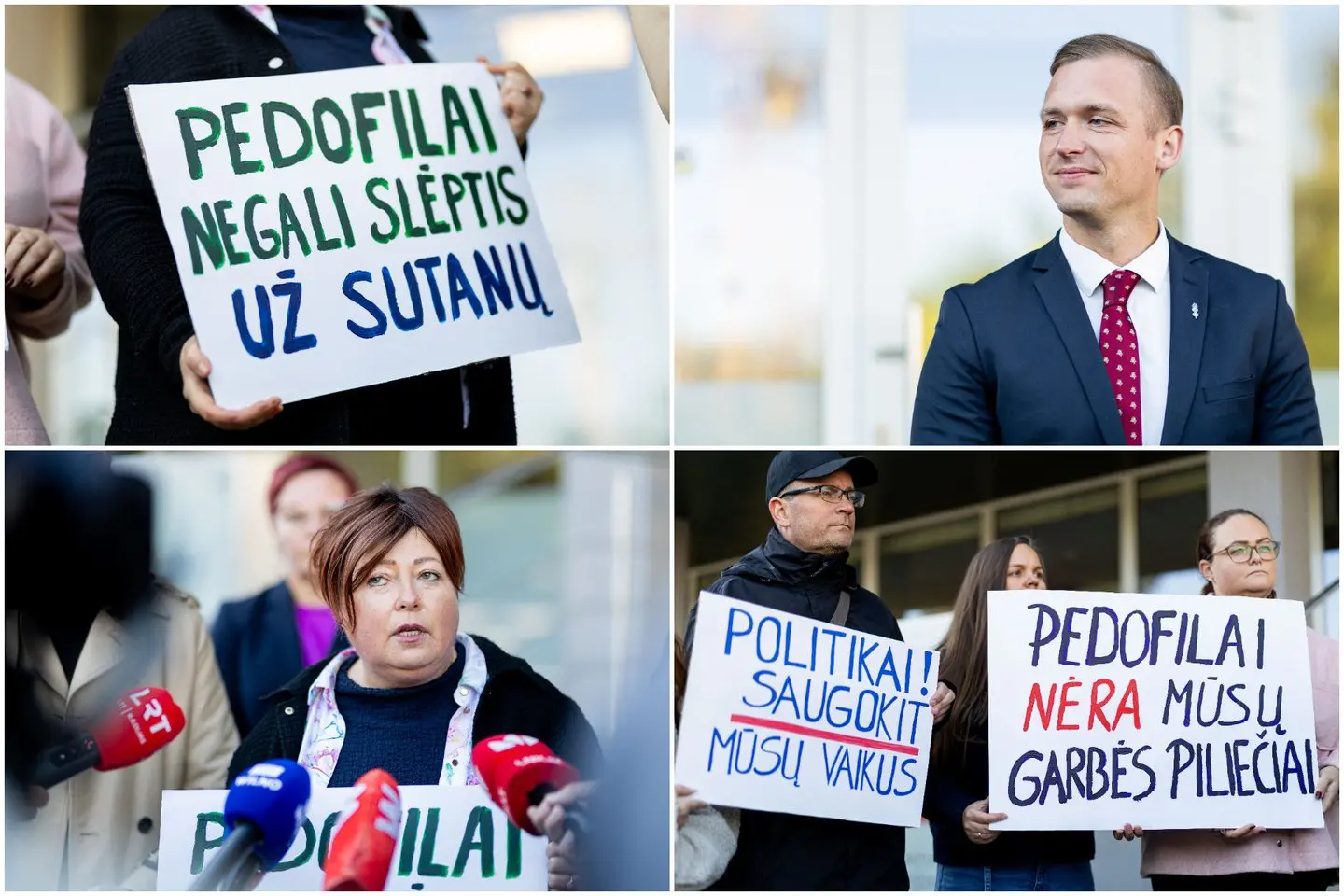 „Pedofilas nėra garbės pilietis“: Vilniaus rajone įsiplieskė protestas