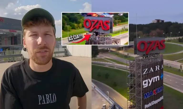 Paulius Samoška šokiravo – užsiropštė ant „Ozo“ ženklo: sureagavo pats prekybos centras (Video)