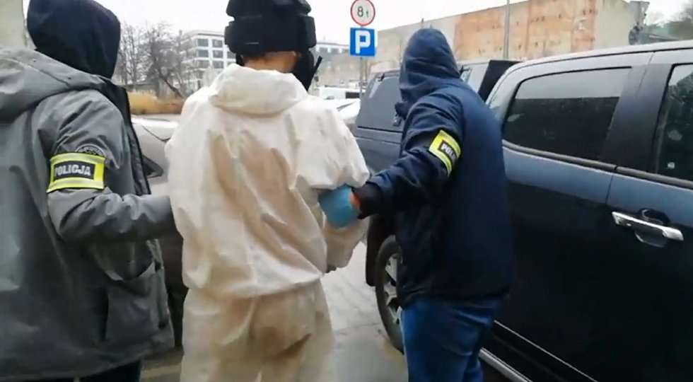 Stanisławo S. sulaikymas (nuotr. stop kadras) Stanisławo S. sulaikymas (nuotr. stop kadras)