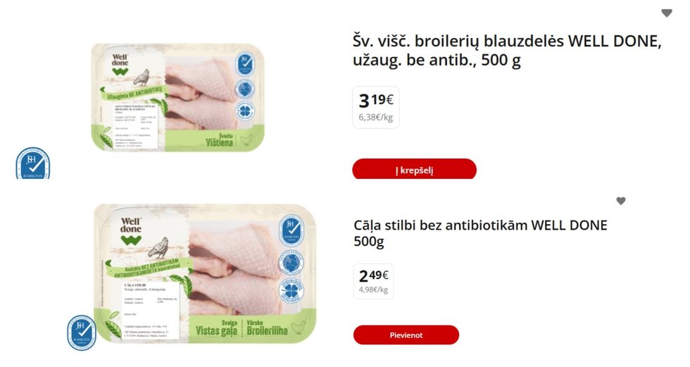 Vištienos kainos (nuotr. tv3.lt) Vištienos kainos (nuotr. tv3.lt)