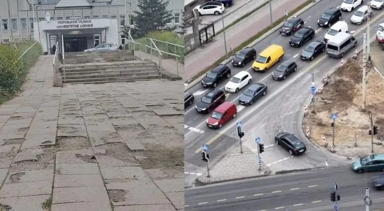 Pamatę vaizdą prie sostinės ligoninės gyventojai pakraupo: „O jei žmogui visai blogai?“