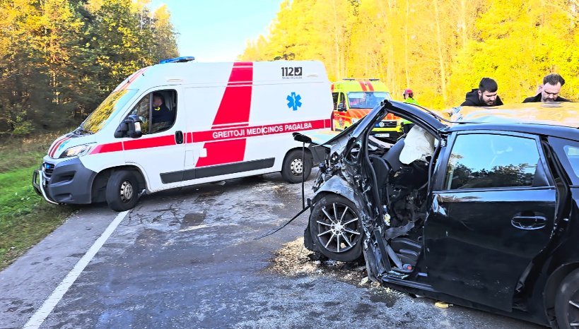 Avarija Šilutės rajone (nuotr. stop kadras) Avarija Šilutės rajone (nuotr. stop kadras)