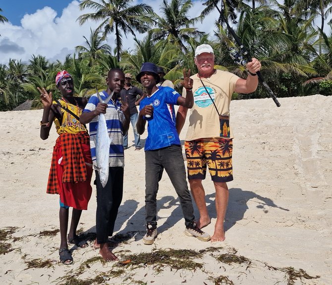 Justino Naviko asmeninio archyvo nuotr. / Į žvejybą su mdigo genties vyrukais