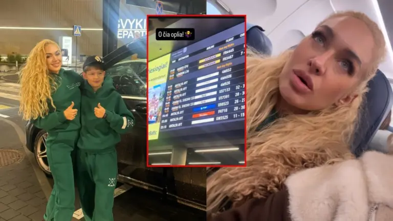 Oksana Pikul naktį praleido Vilniaus oro uoste: „Jau para be miego“
