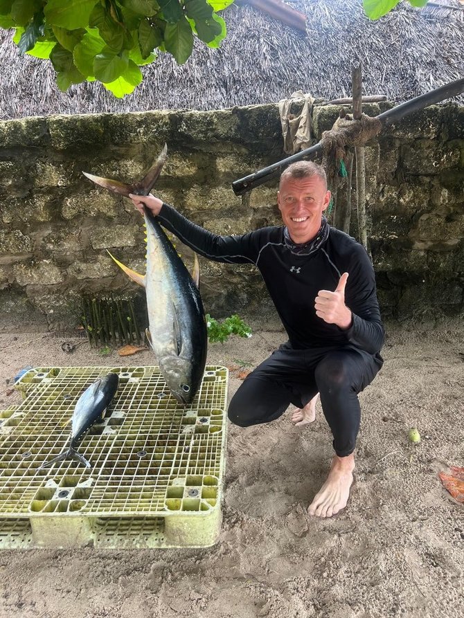 Justino Naviko draugo Andriaus asmeninio archyvo nuotr. / Žvejo laimė