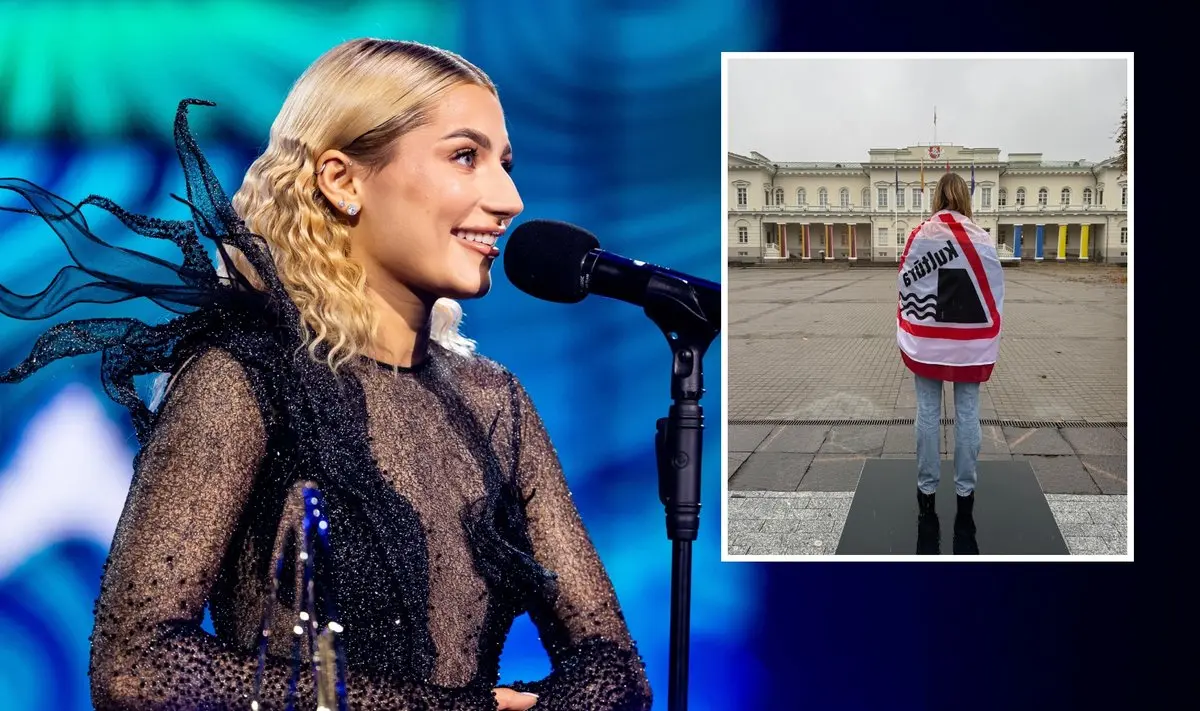 Plinta jautri Jessica Shy nuotrauka: lietuje stovinti atlikėja tapo protesto simboliu