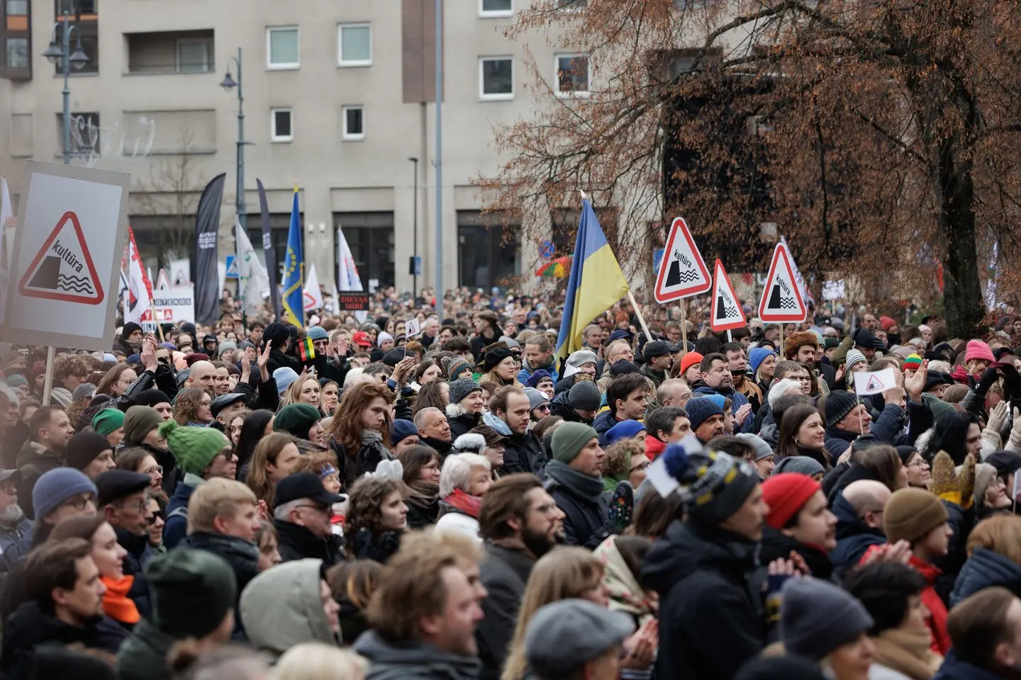Prie Seimo – tūkstantinė žmonių minia: neleido ministrei prabilti