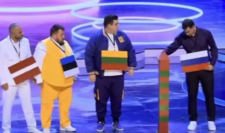 Rusijos komikai šaiposi iš Lietuvos sienų: per TV demonstravo požiūrį į dabartines aktualijas