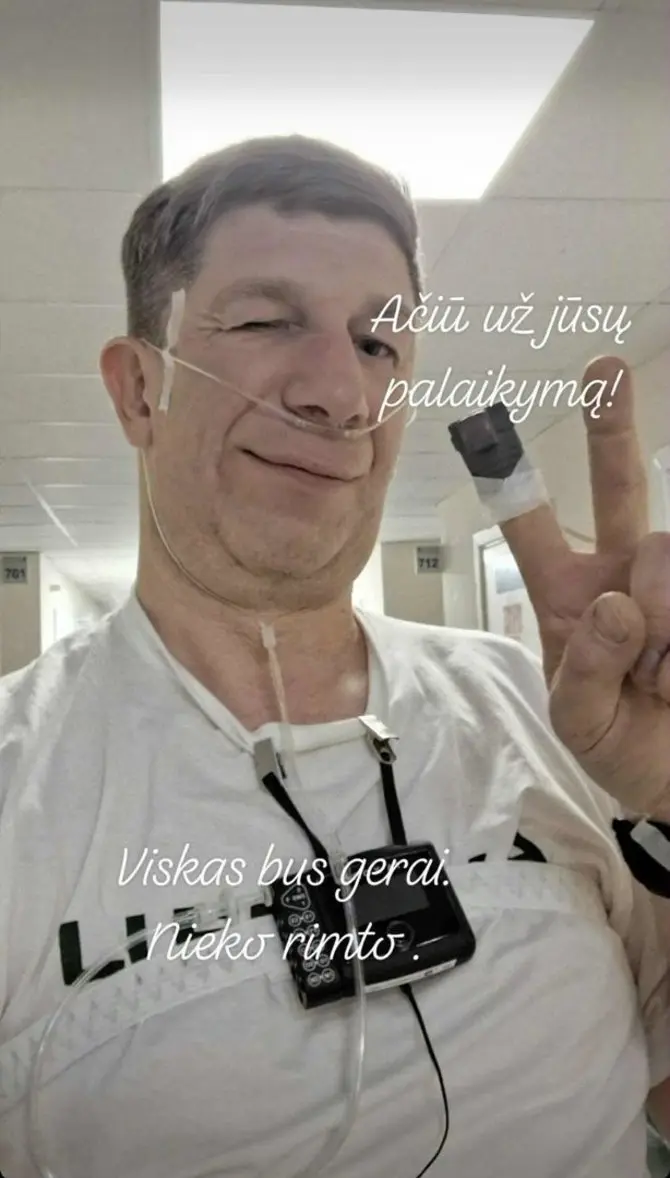 Antanas Nedzinskas pateko į ligoninę