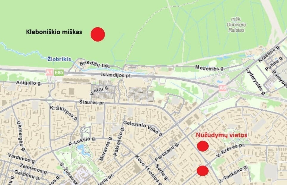 Kleboniškio miškas ir nužudymų vietos Kleboniškio miškas ir nužudymų vietos