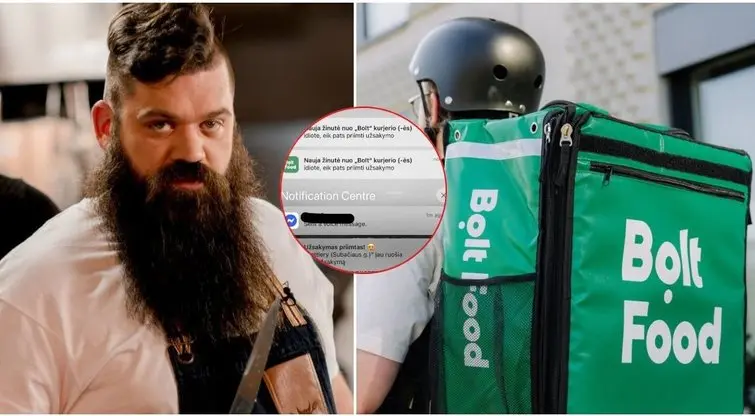 Per didžiulę pūgą „Bolt Food“ gėrimų užsisakęs šefas Vylius sulaukė netikėtos kurjerio žinutės: „Idiote“