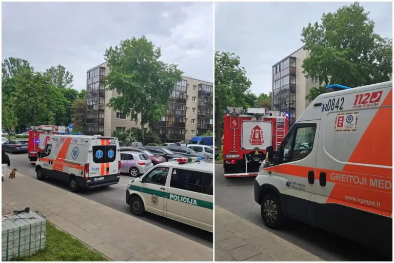 Prie daugiabučio Vilniuje sulėkė visos tarnybos – nelaimę pastebėjo baldų montuoti atvykęs meistras