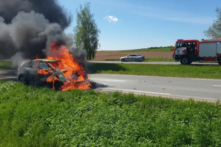 Klaipėdos rajone užsidegė moters vairuojamas automobilis