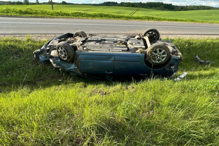 Tragiška avarija Prienų rajone: Apvirtus automobiliui žuvo žmogus