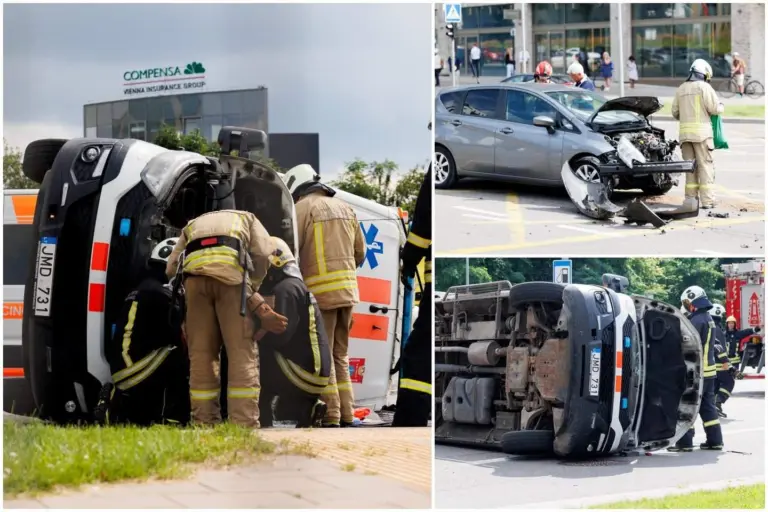 Vilniuje apsivertė sergantį 6-metį į ligoninę vežęs greitosios automobilis – vaiko būklė sunki