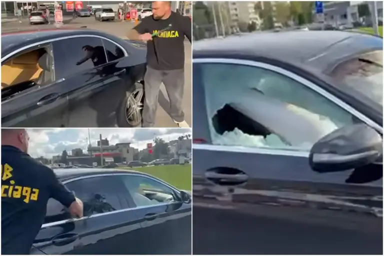 Statybininką apgavystėmis apkaltinęs vyras Kaune plaktuku suniokojo jo „Mercedes“ ir įkėlė „klipą“ į socialinius tinklus