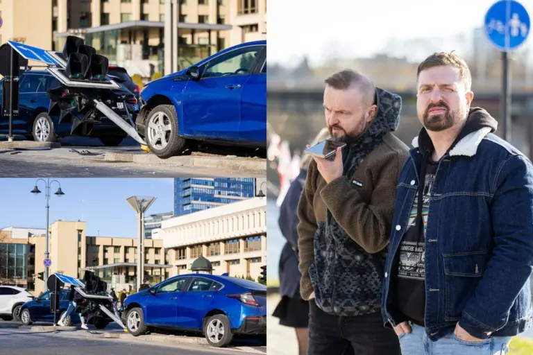 Deivydas Zvonkus Vilniuje rėžėsi į šviesoforą ir sumaitojo Stano automobilį