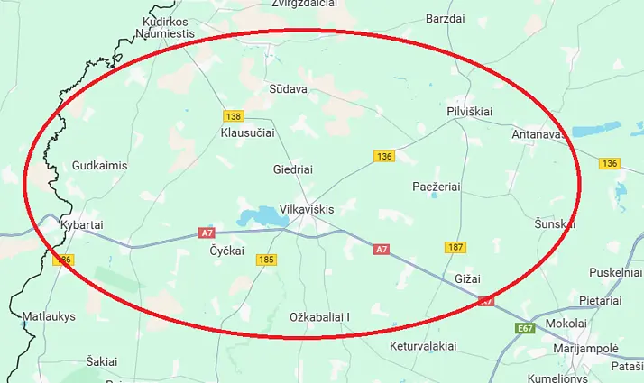Rusijos piliečio pasigesta tarp tarp Pilviškių ir Kybartų miestelių Rusijos piliečio pasigesta tarp tarp Pilviškių ir Kybartų miestelių