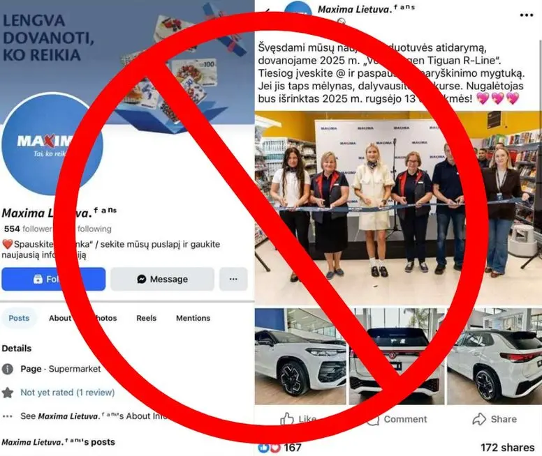 Sukčiai apsimeta „Maxima“ (nuotr. pranešimo spaudai) Sukčiai apsimeta „Maxima“ (nuotr. pranešimo spaudai)