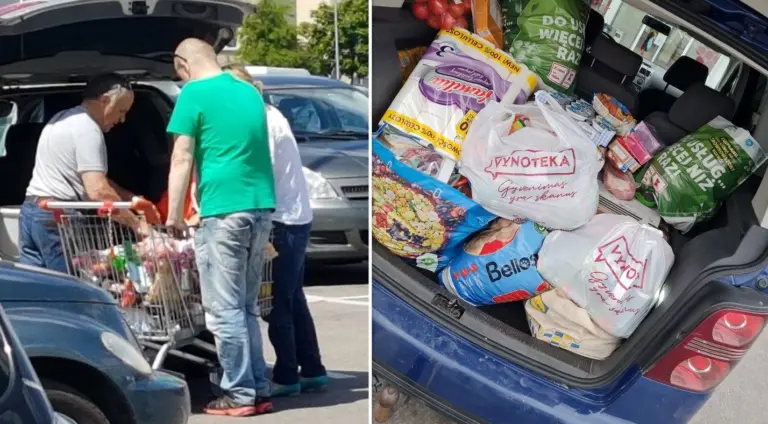 Pilnos bagažinės maisto: gyventojai tikina, kad Lenkijoje dvigubai pigiau