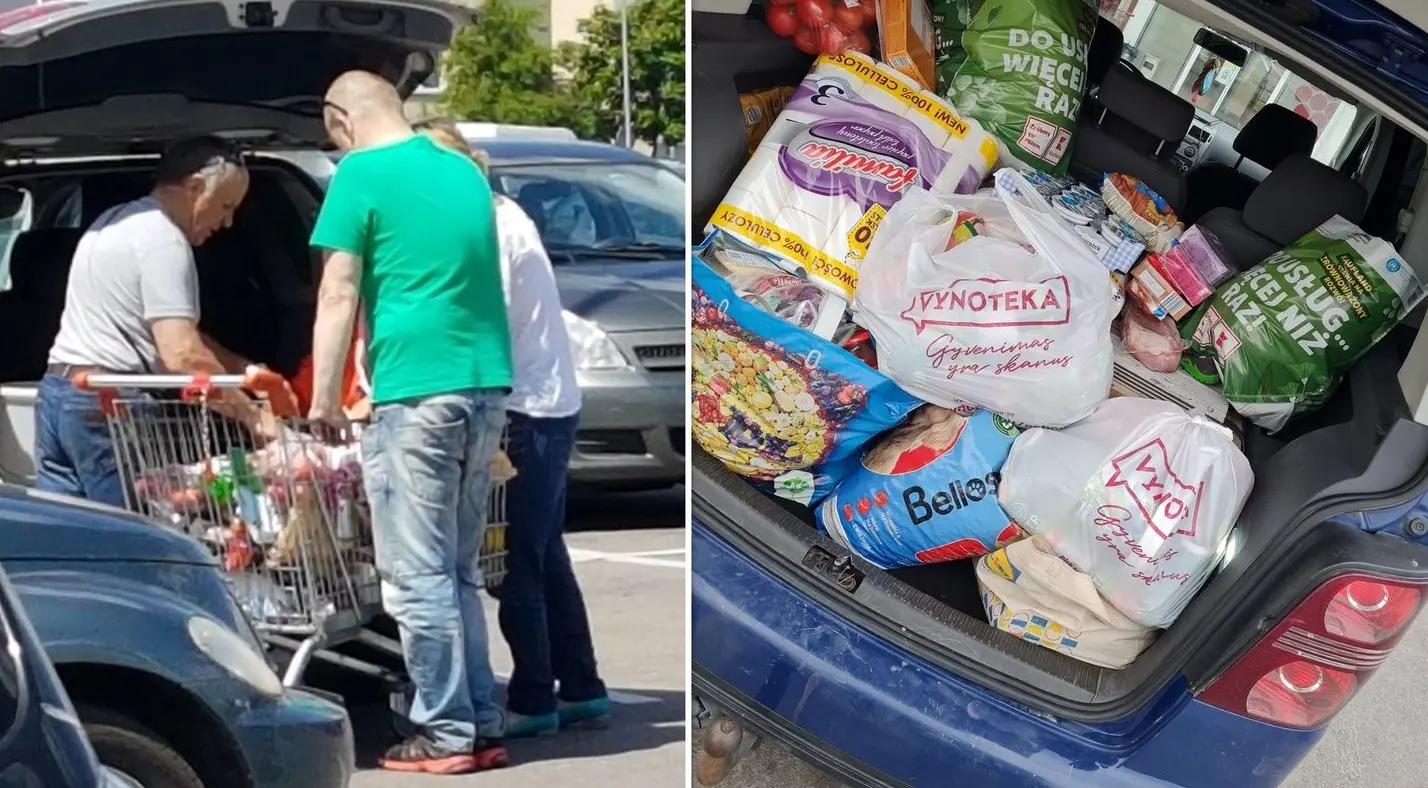 Pilnos bagažinės maisto: gyventojai tikina, kad Lenkijoje dvigubai pigiau