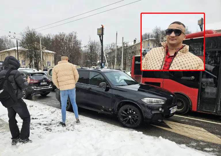 Vilniuje į avariją pateko skandalingai pagarsėjęs Laurynas Maybach