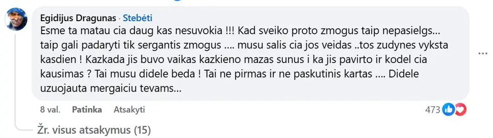 Egidijaus Dragūno komentaras Egidijaus Dragūno komentaras