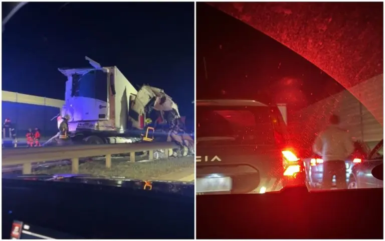 Siaubinga tragedija prie Marijampolės: susidūrus dviems vilkikams žuvo vieno jų keleivis
